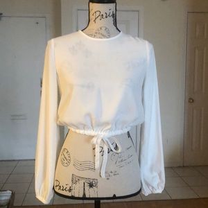 Aritzia cropped blouse